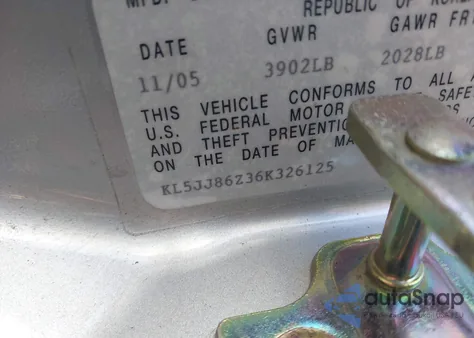 2006 Suzuki Forenza Premium from USA, damaged, VIN KL5JJ86Z36K326125